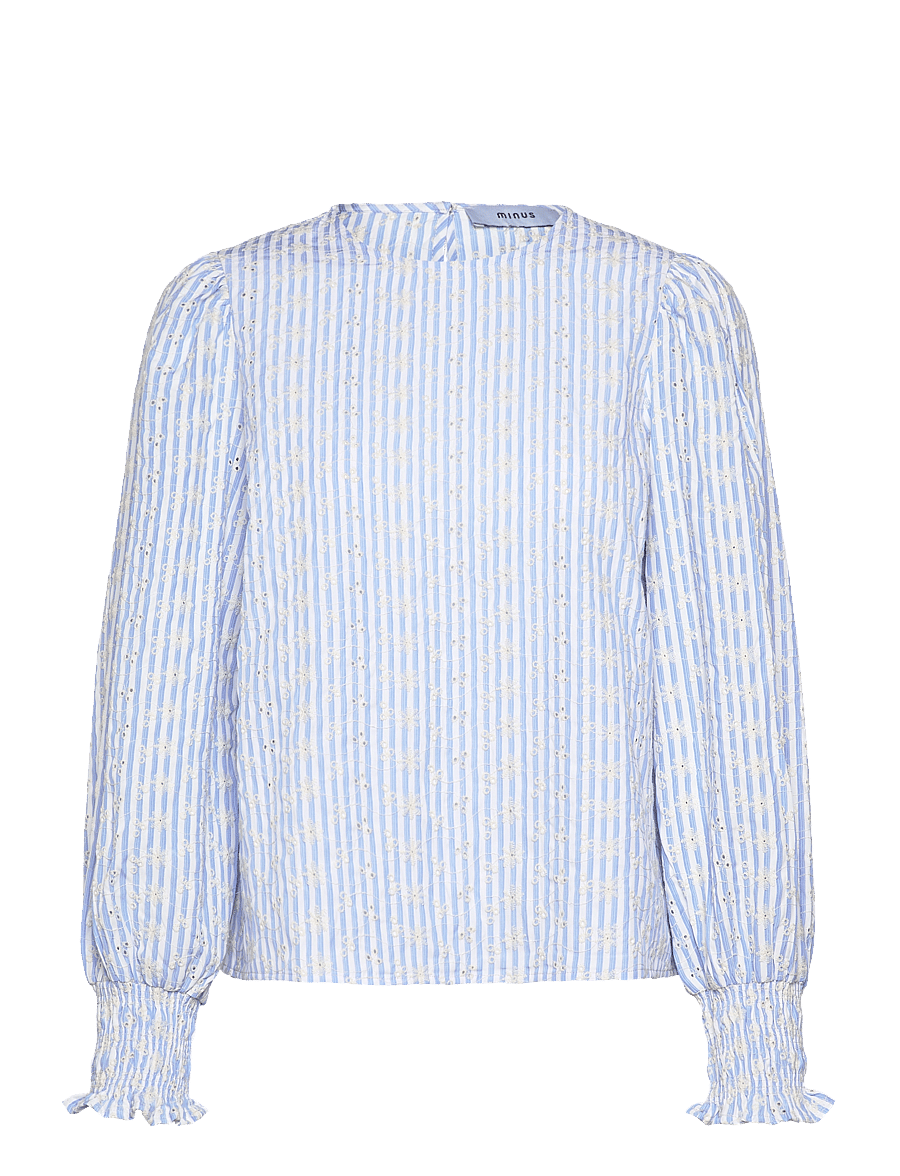 Minus - MSBessima Blouse - langärmelige blusen - baltic sea - 0