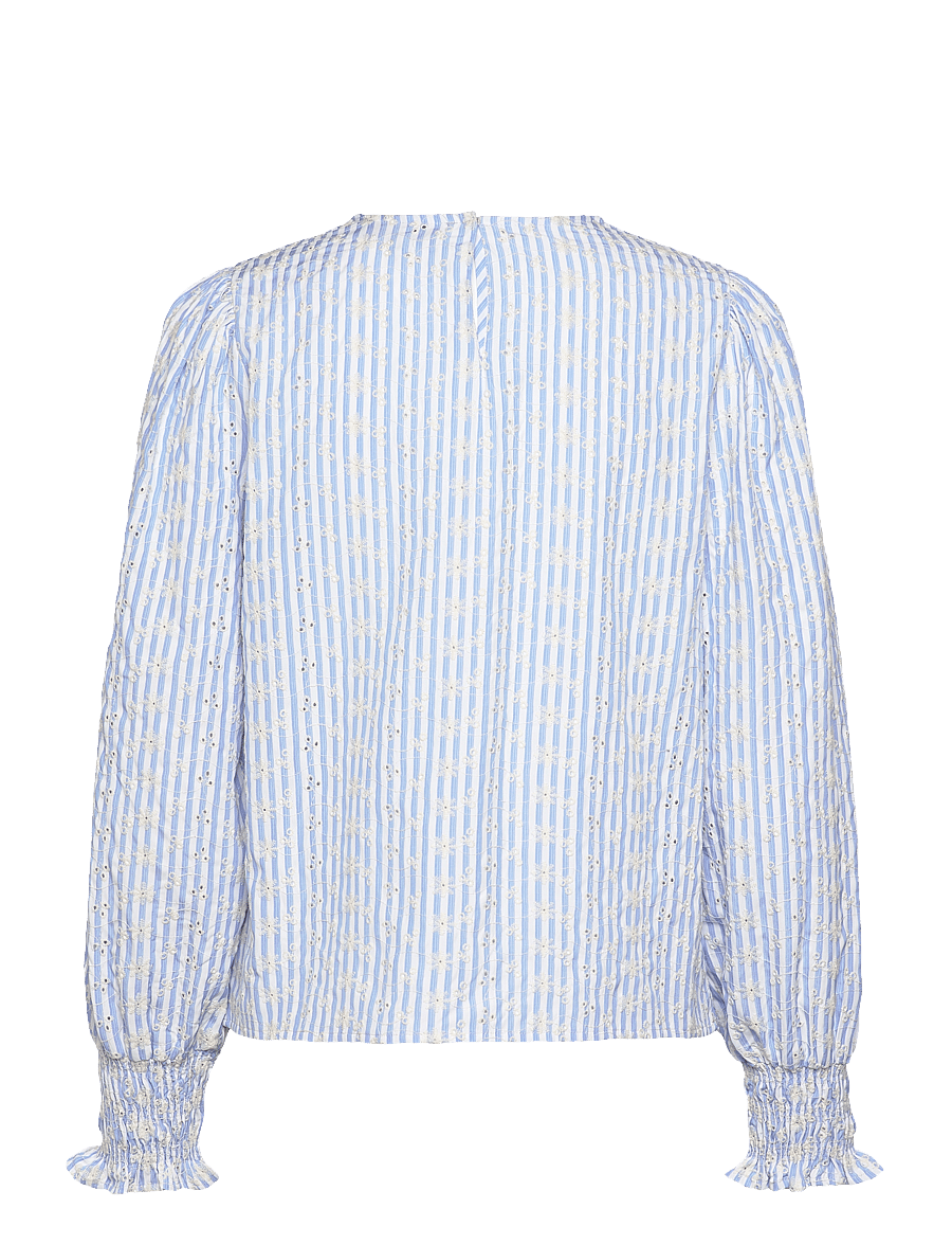 Minus - MSBessima Blouse - langärmelige blusen - baltic sea - 1