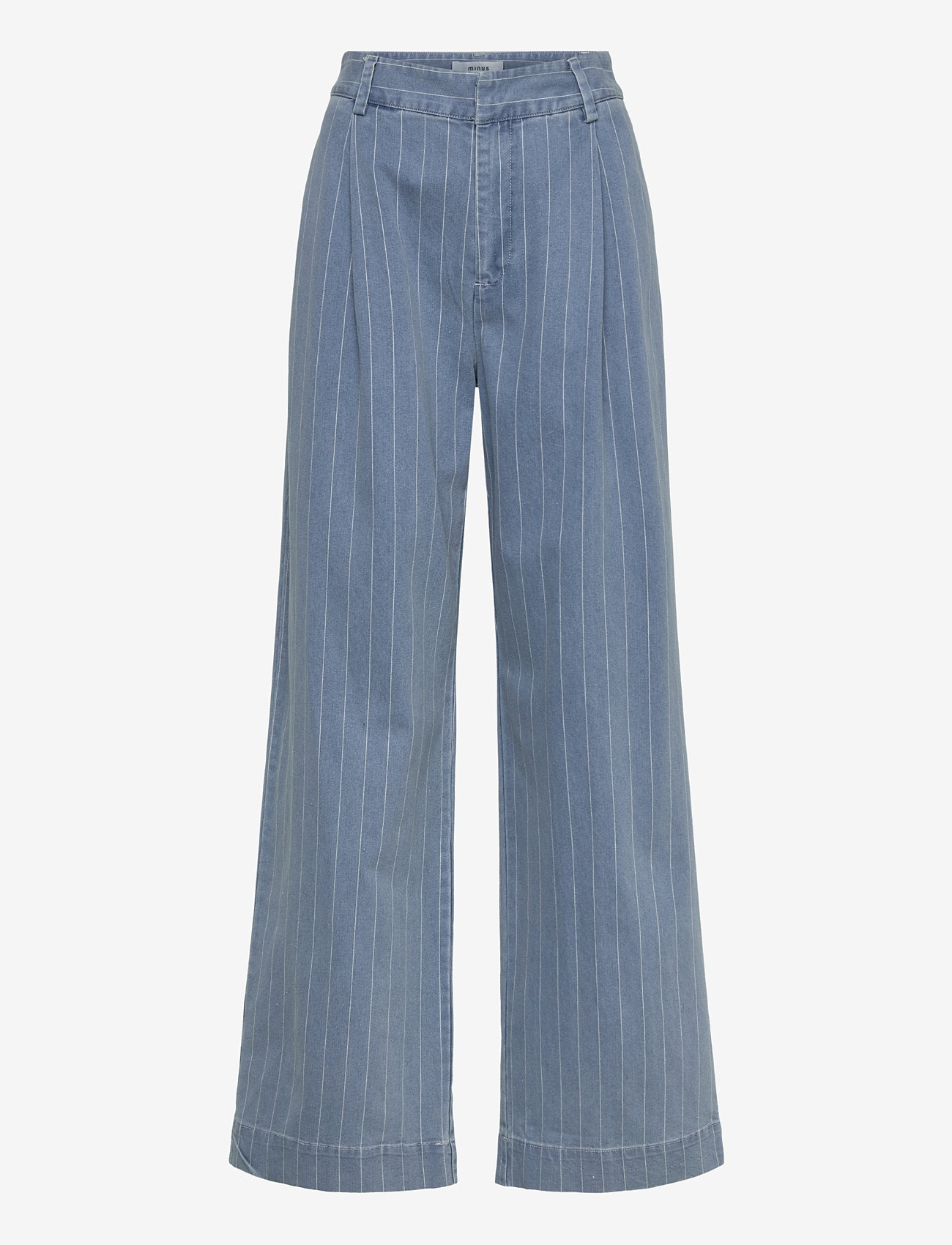 Minus - MSPria High Waist Pant - wide leg trousers - lyseblÅ - 0