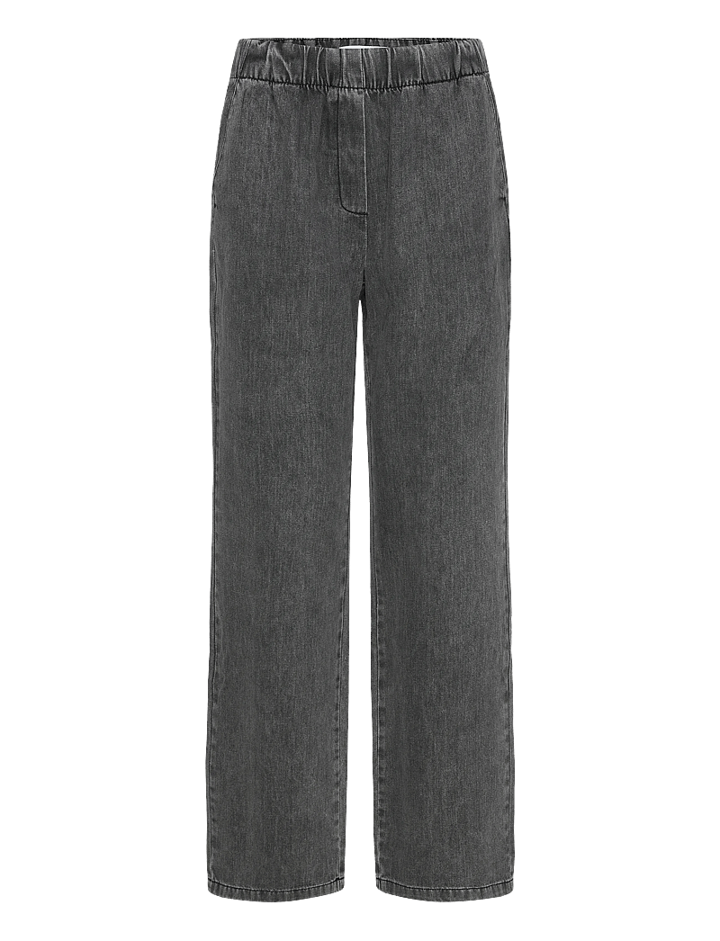 Minus - MSBora Mid Waist Pant - raka jeans - black denim - 0
