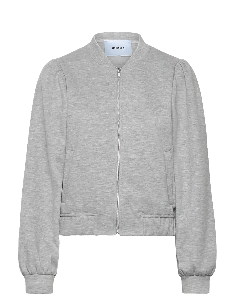 Minus - MSBesina Short Jacket - frühlingsjacken - light grey melange - 1