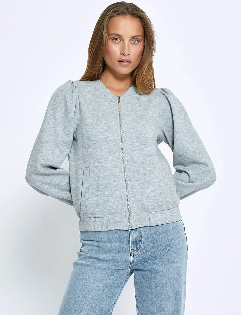 Minus - MSBesina Short Jacket - frühlingsjacken - light grey melange - 0