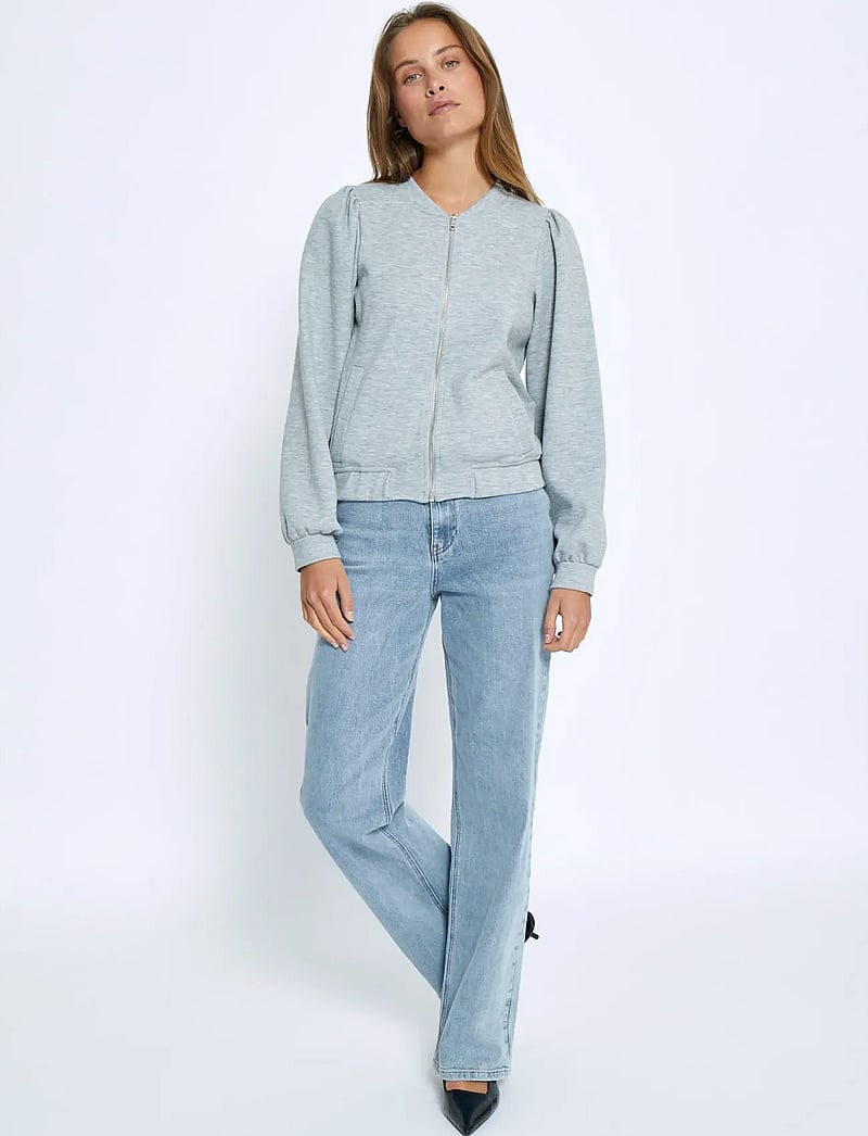 Minus - MSBesina Short Jacket - frühlingsjacken - light grey melange - 4