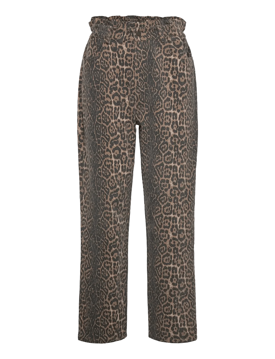 Minus - MSRana Pant - igapäevane stiil - brown leo print - 0