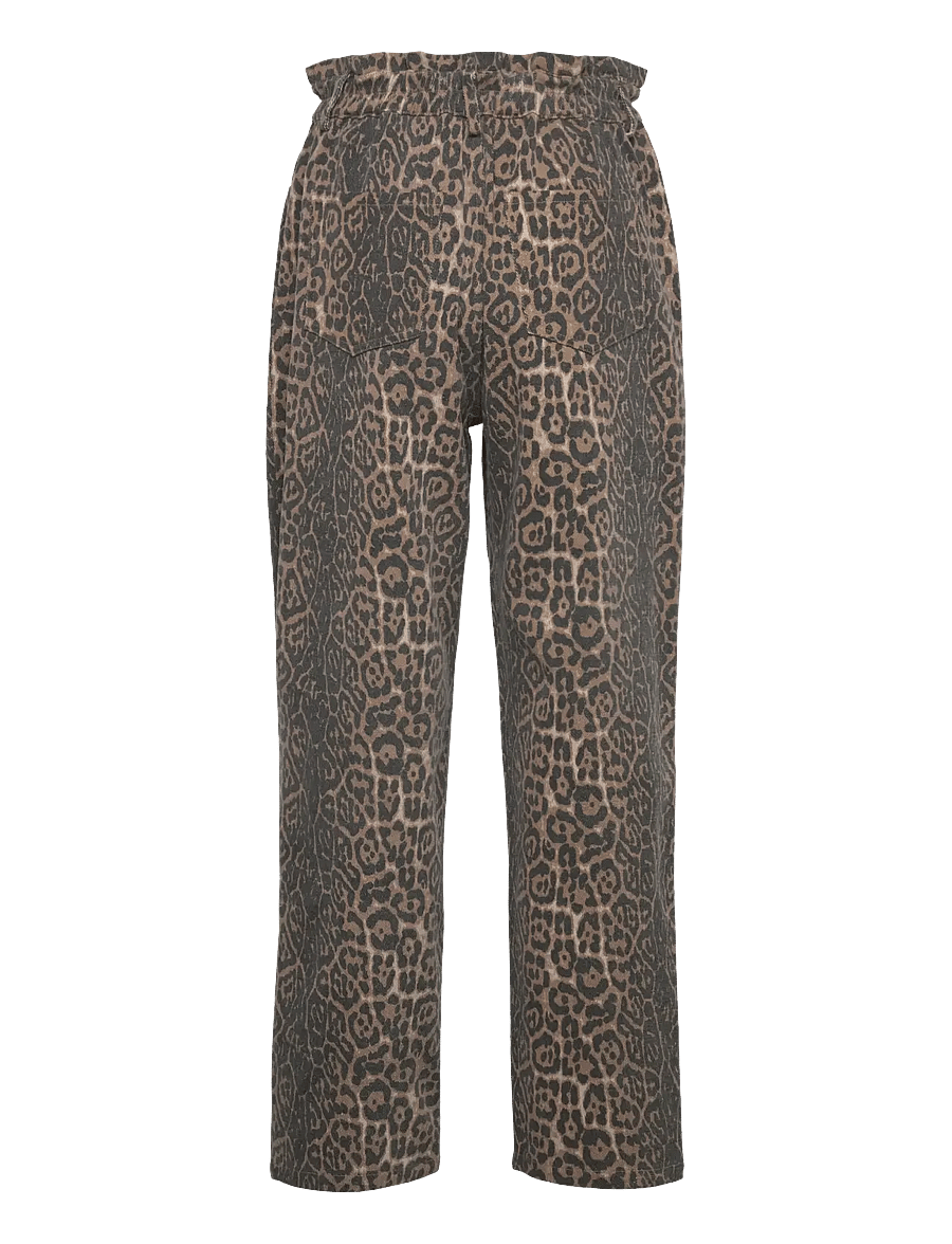 Minus - MSRana Pant - igapäevane stiil - brown leo print - 1