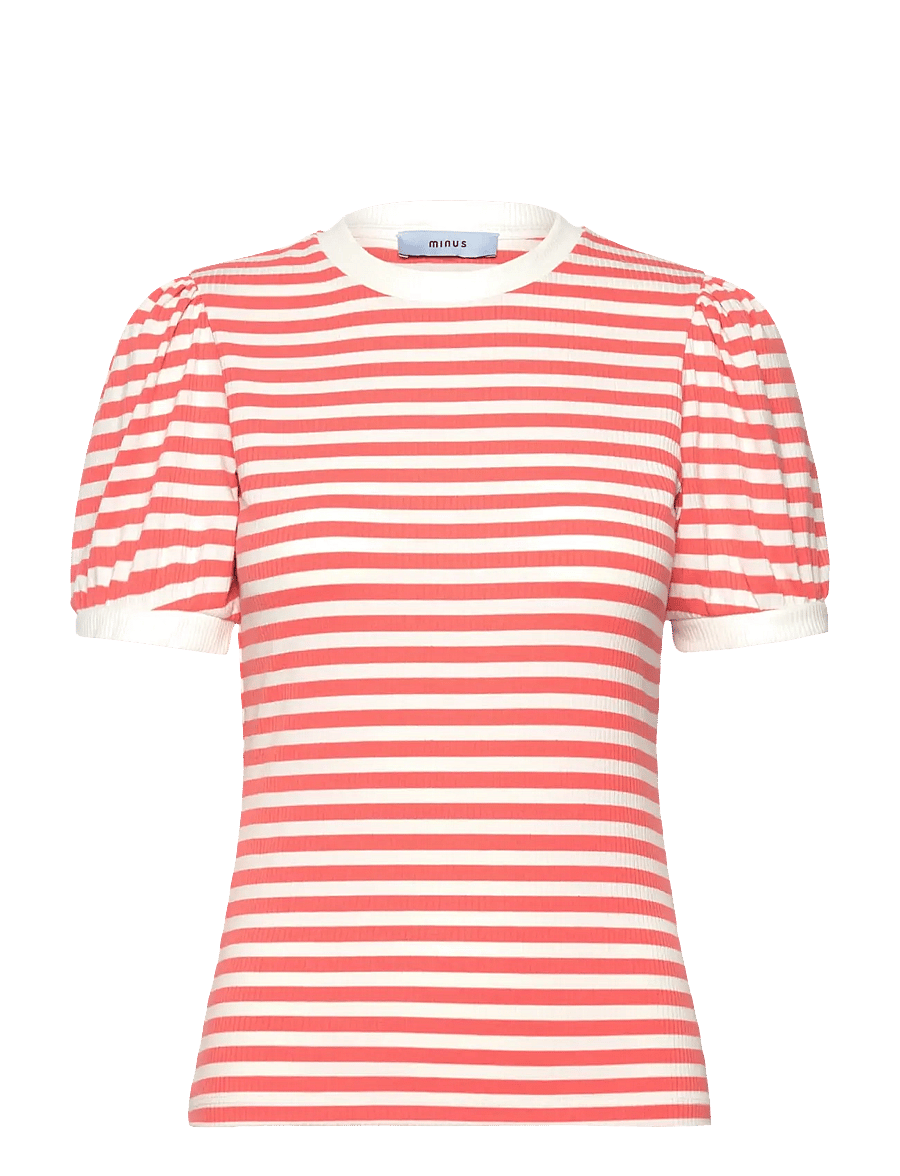 Minus - MSJohanna Striped Tee - dubarry striped - 1