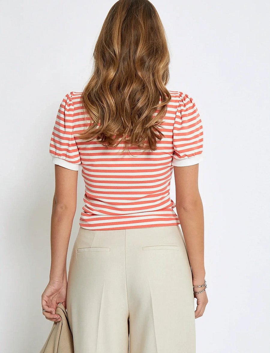 Minus - MSJohanna Striped Tee - dubarry striped - 3