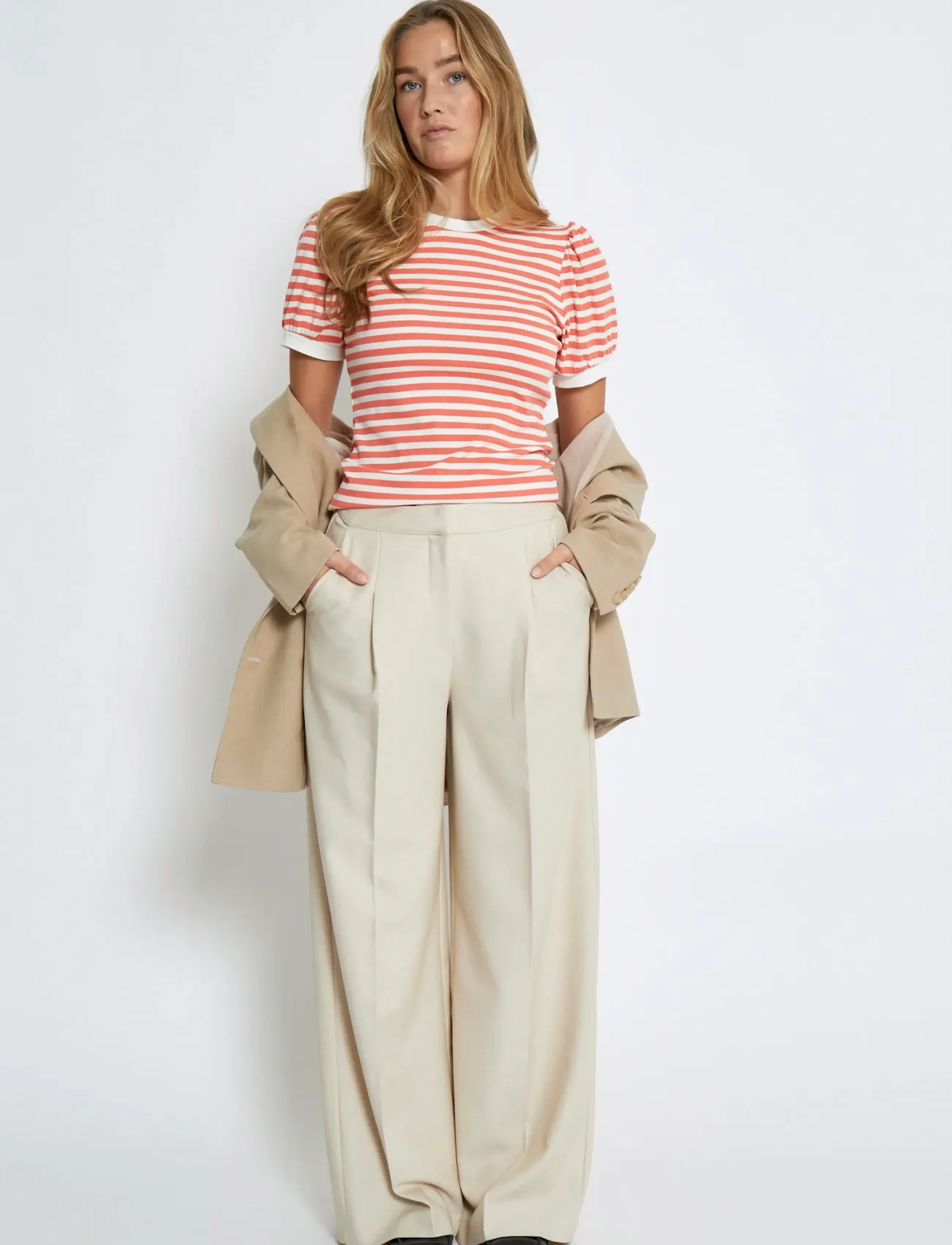 Minus - MSJohanna Striped Tee - dubarry striped - 4