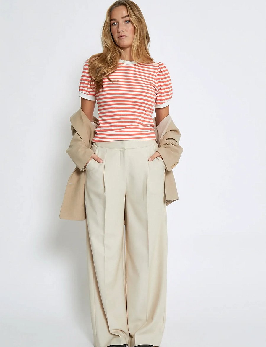 Minus - MSJohanna Striped Tee - dubarry striped - 4