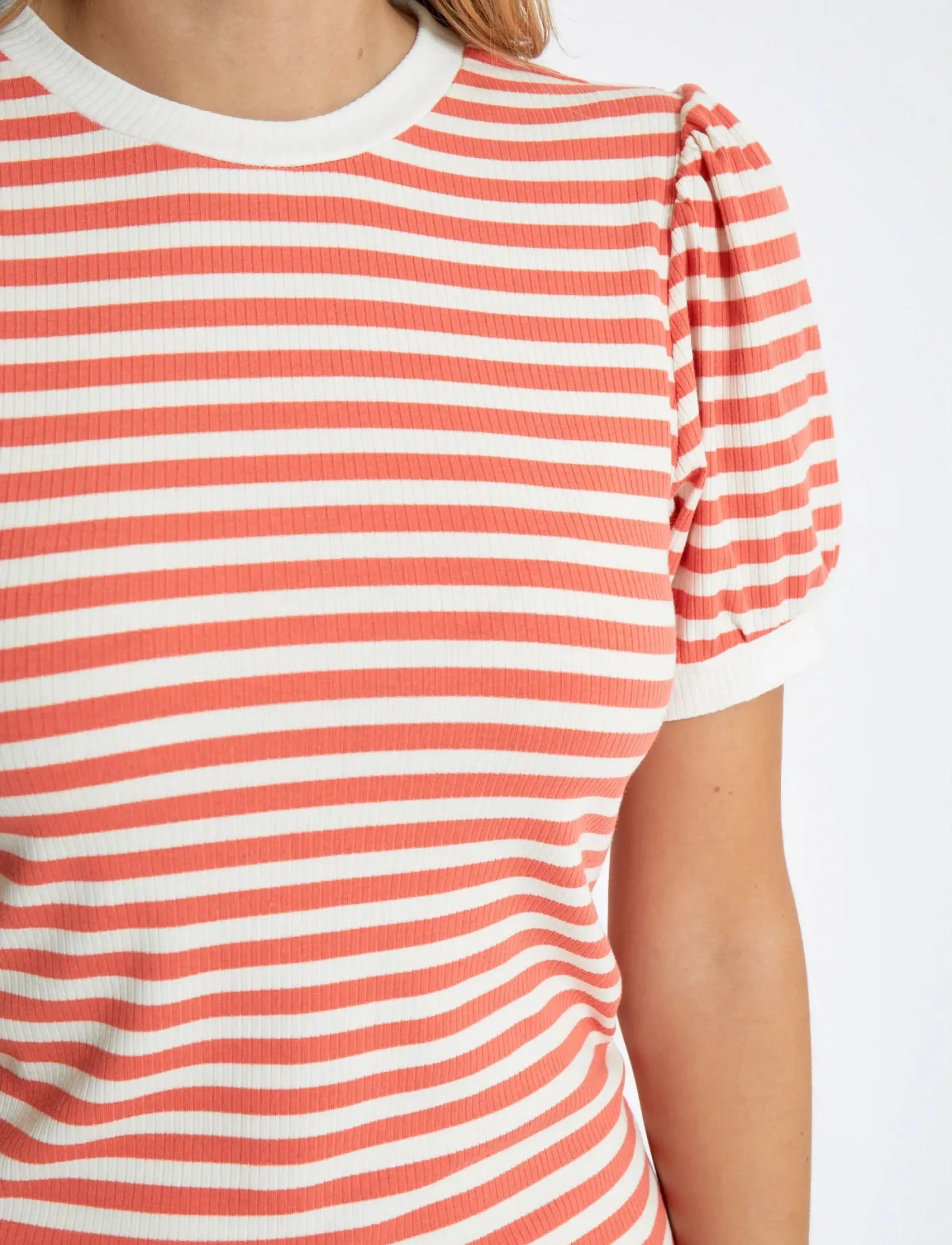 Minus - MSJohanna Striped Tee - dubarry striped - 5