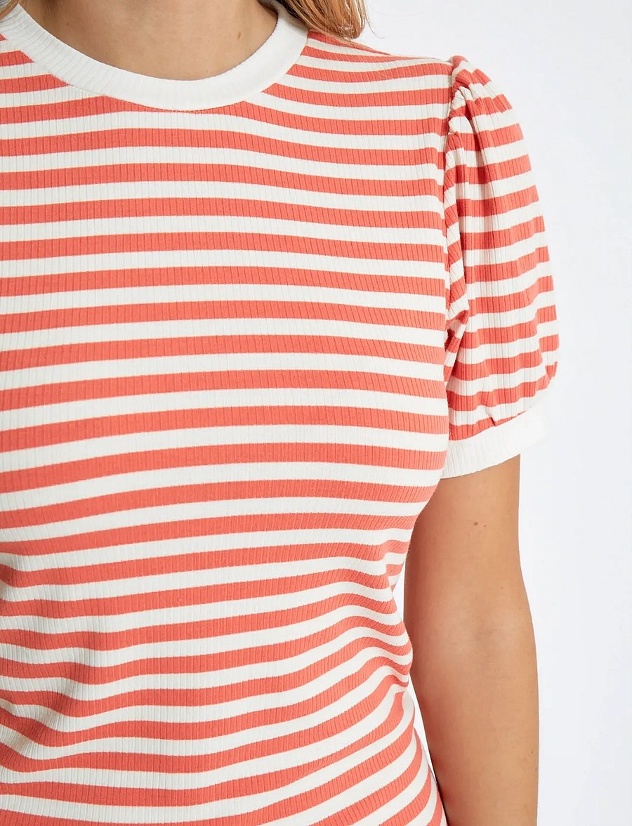 Minus - MSJohanna Striped Tee - dubarry striped - 5
