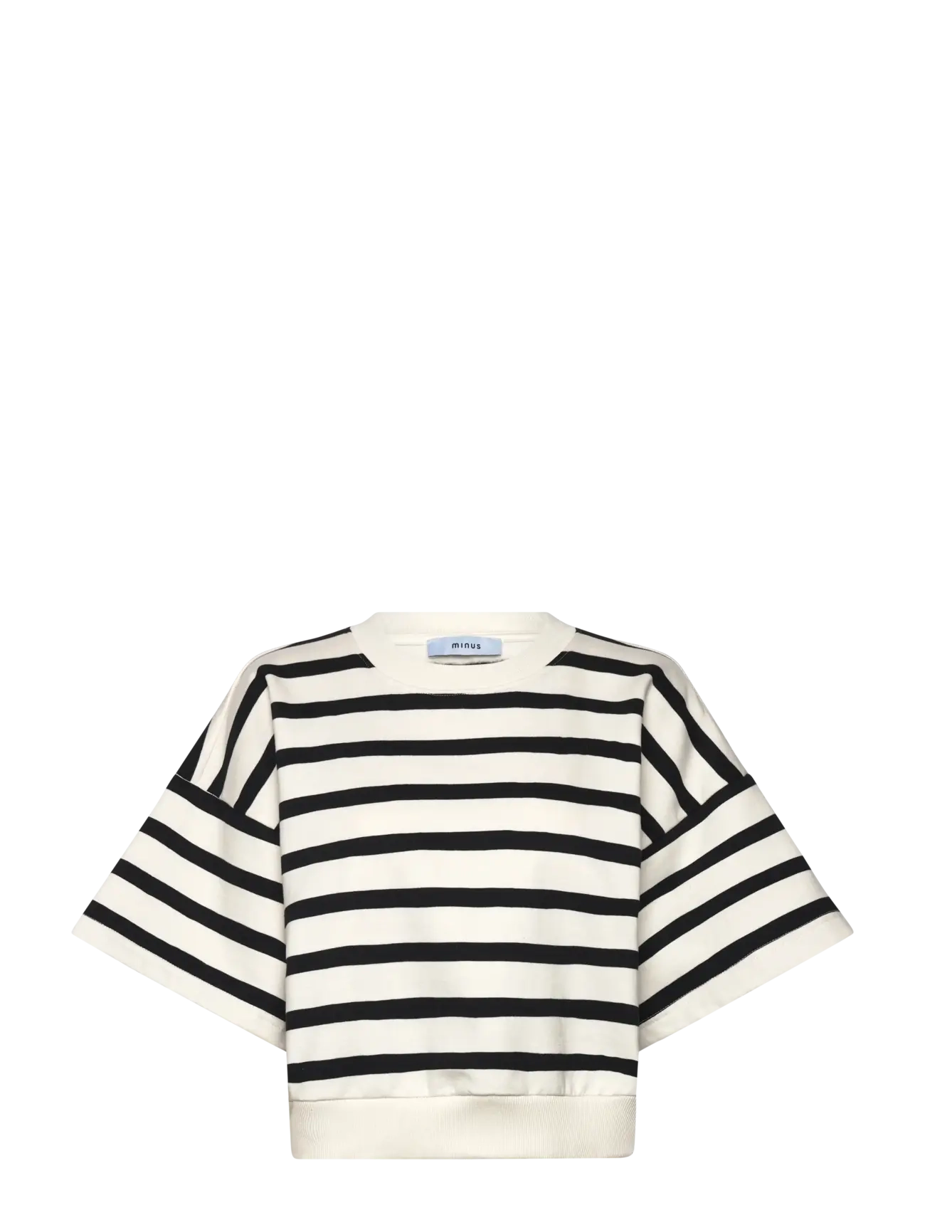 Minus MSEstella Short Sleeve Sweat - T-shirts - BLACK STRIPED / multi