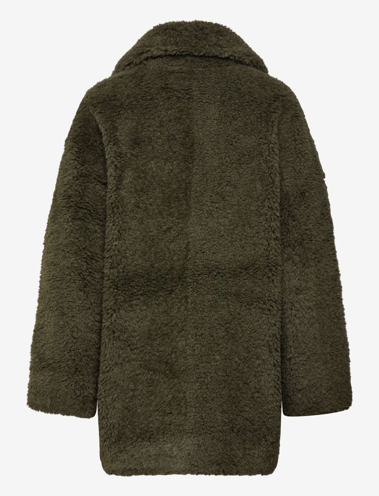 Minus - MSAlda Reversible Faux Fur Jacket - faux fur jakker - rifle green - 1