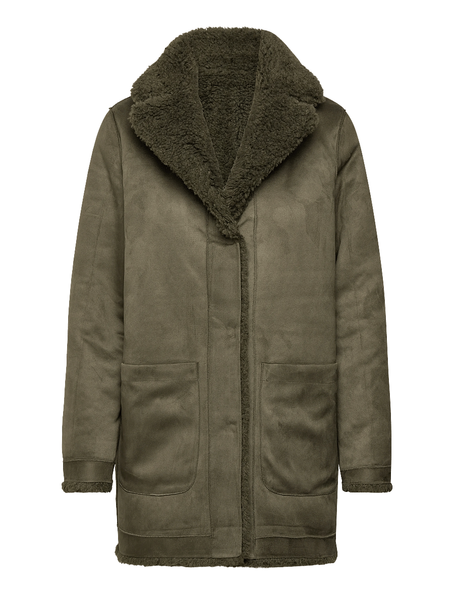 Minus - MSAlda Reversible Faux Fur Jacket - faux fur jakker - rifle green - 2