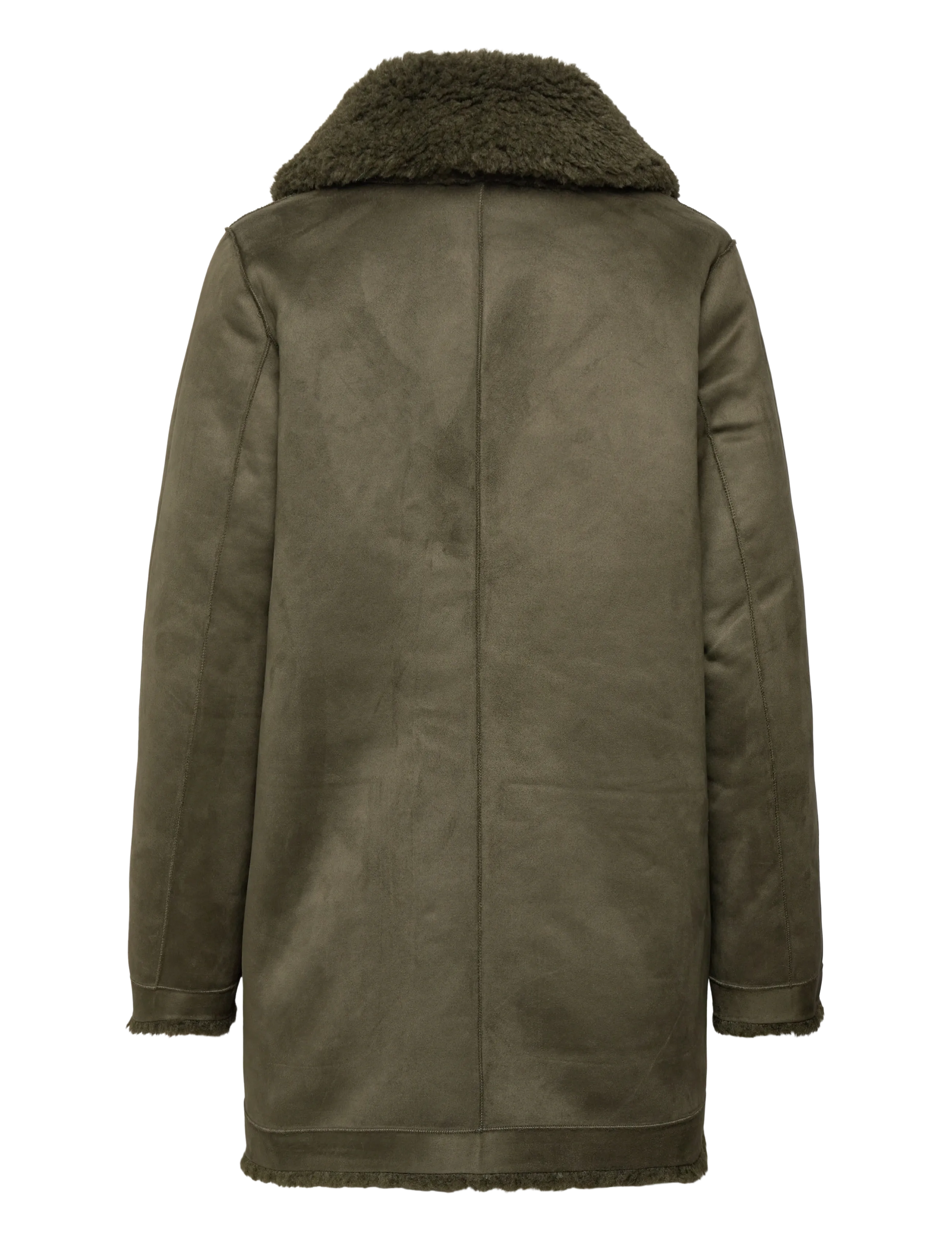 Minus - MSAlda Reversible Faux Fur Jacket - faux fur jakker - rifle green - 3
