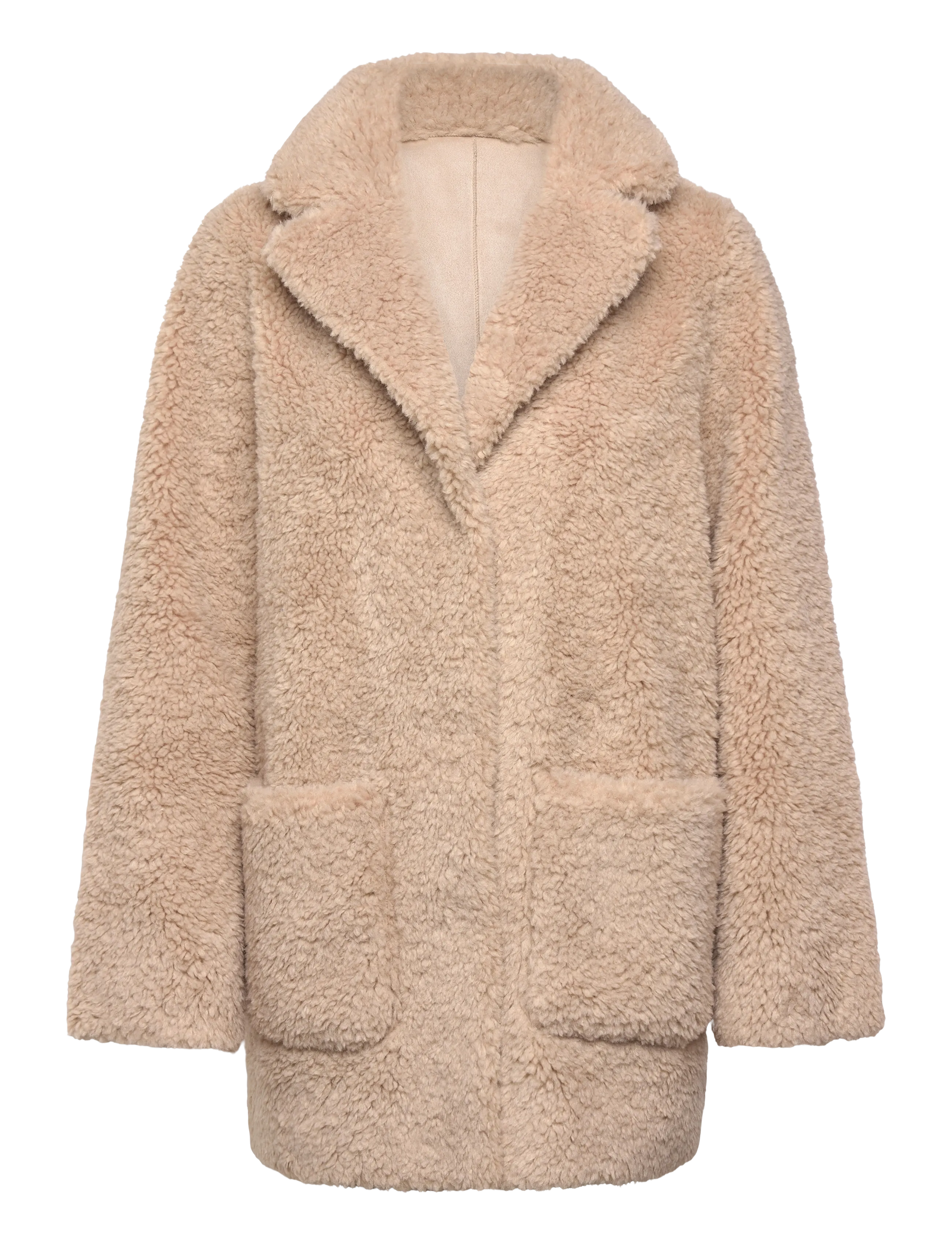 Minus MSAlda Reversible Faux Fur Jacket - Kunstpelz - SAND GRAY / beige