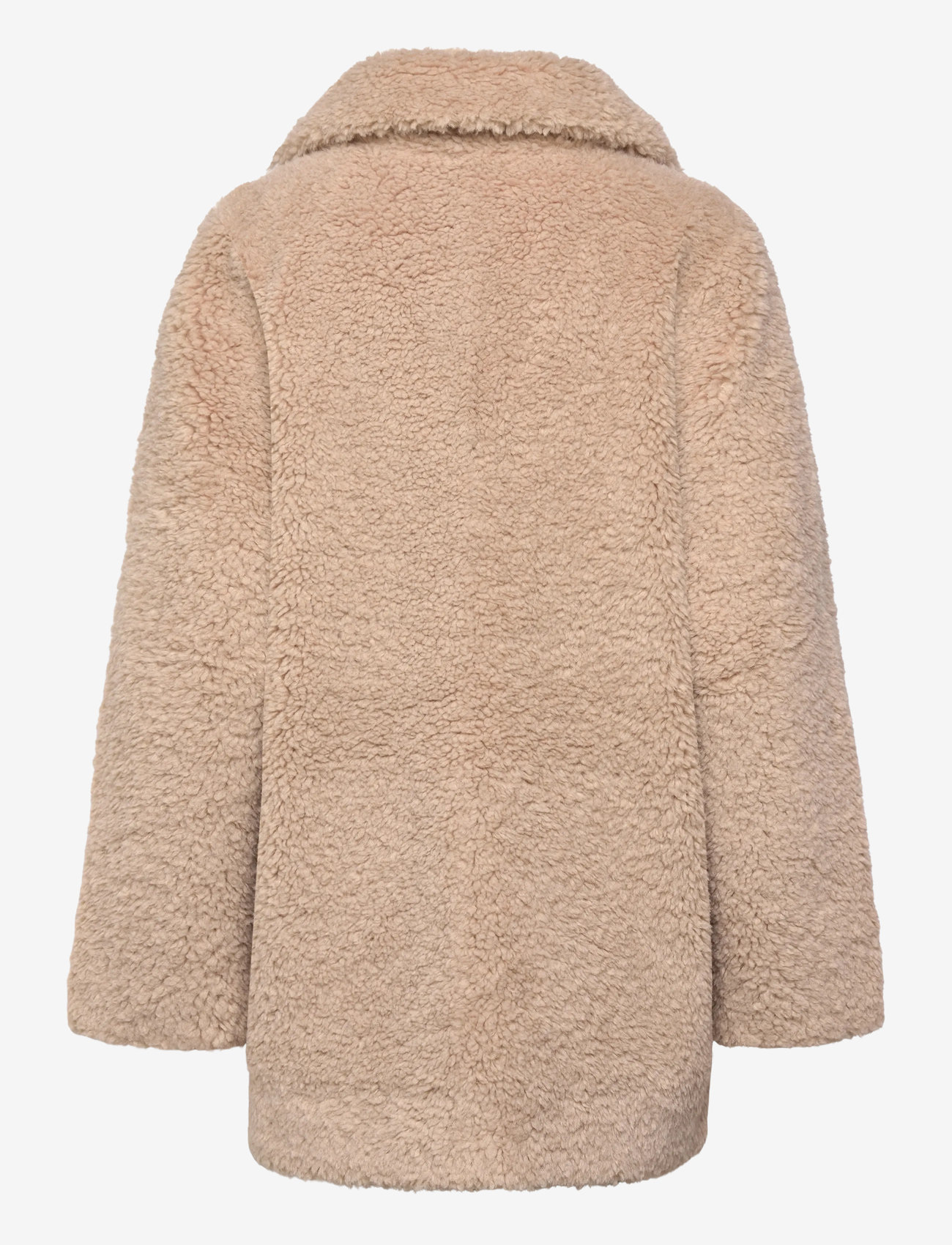 Minus - MSAlda Reversible Faux Fur Jacket - kunstkarusnahk - sand gray - 1