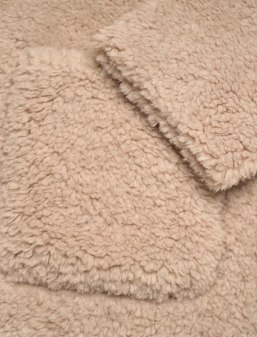 Minus - MSAlda Reversible Faux Fur Jacket - faux fur jakker - sand gray - 5