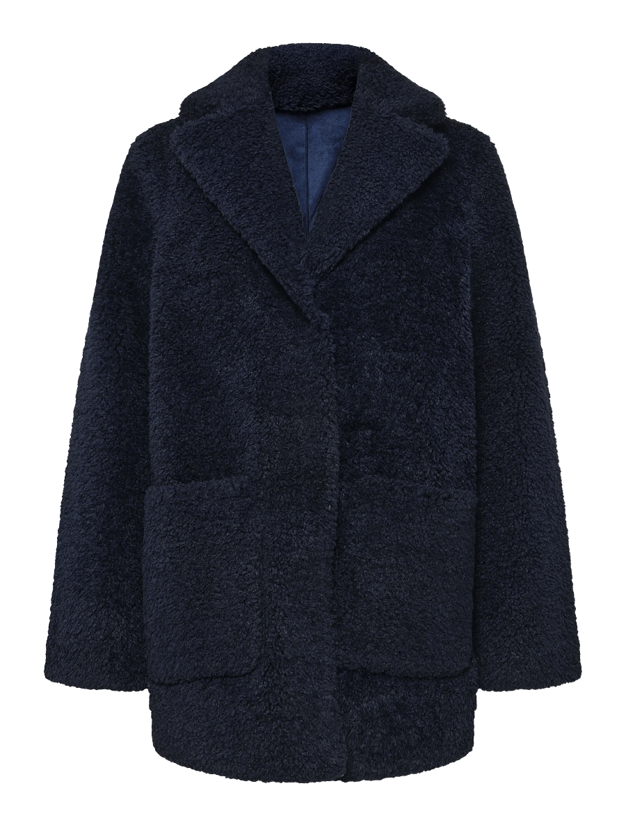 Minus - MSAlda Reversible Faux Fur Jacket - faux fur - sky captain - 1