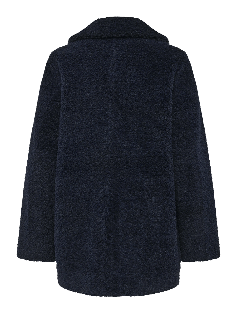 Minus - MSAlda Reversible Faux Fur Jacket - faux fur - sky captain - 2