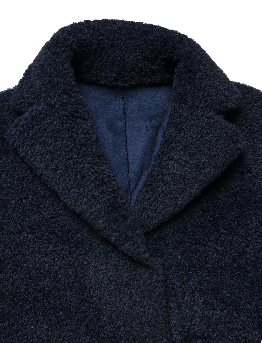 Minus - MSAlda Reversible Faux Fur Jacket - faux fur - sky captain - 5