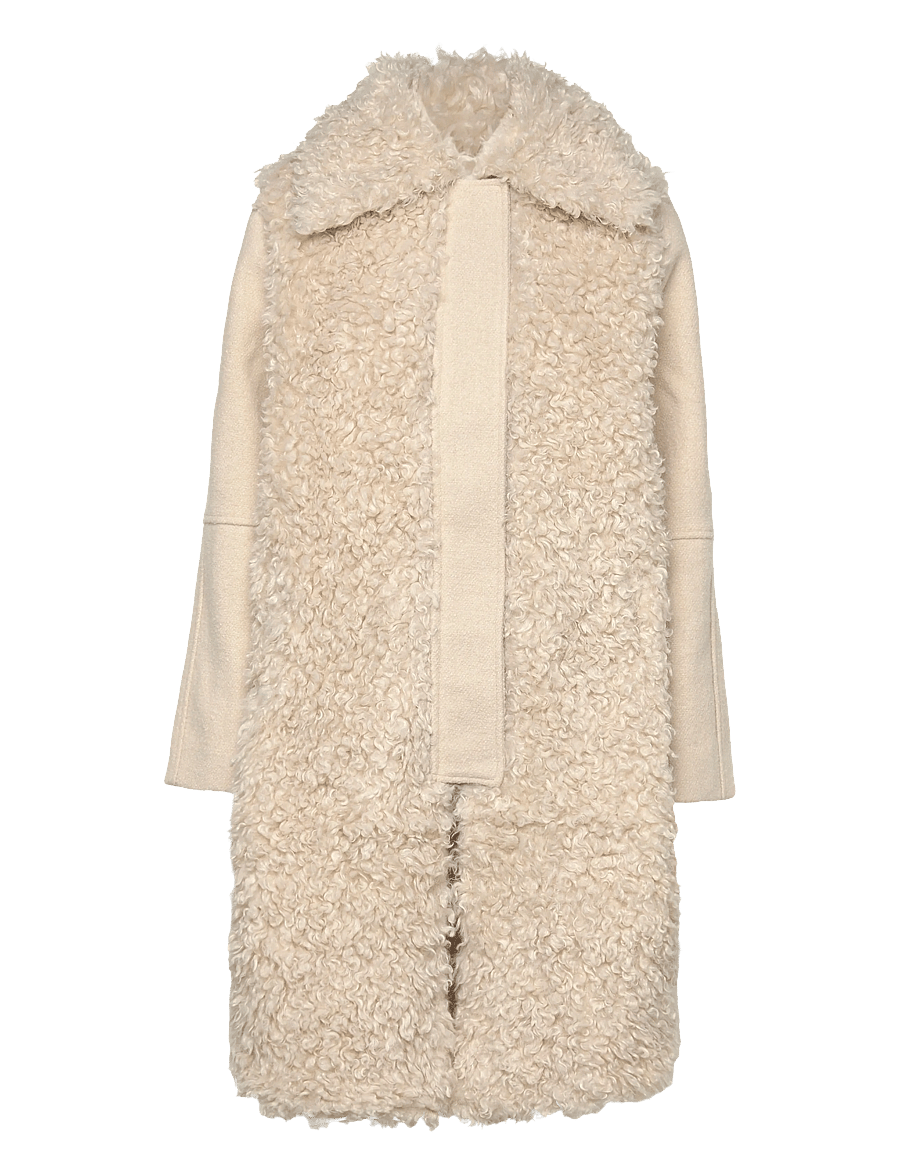 Minus - MSMay Coat - kunstpelz - sand gray - 0