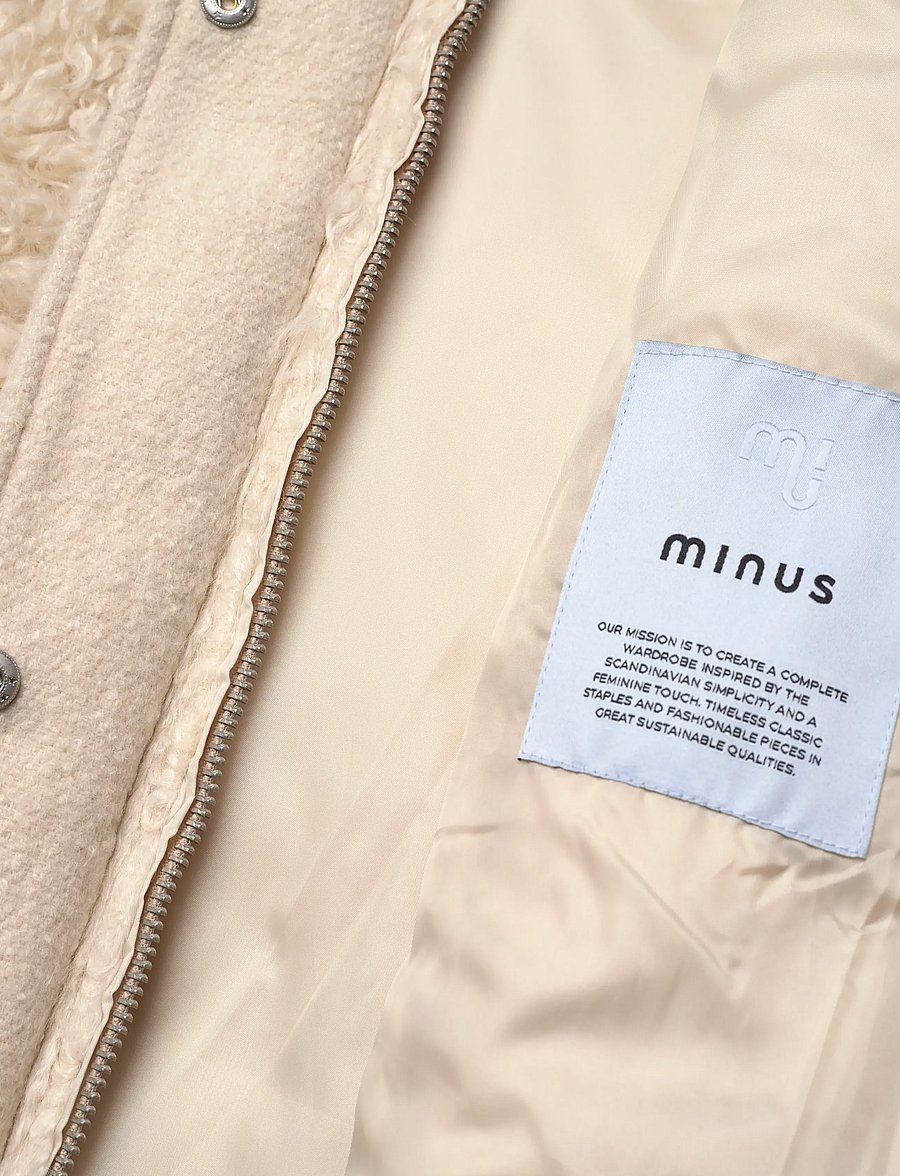Minus - MSMay Coat - kunstpelz - sand gray - 3