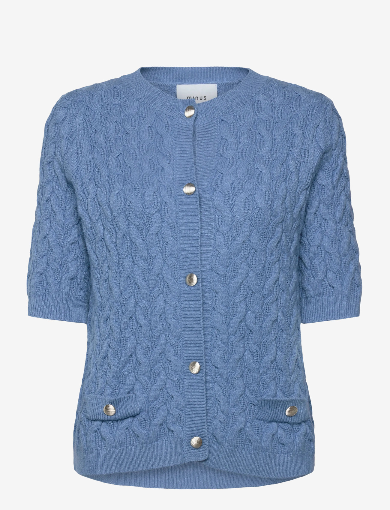 Minus - MSFilucca Knit Cardigan - cardigans - parisian blue - 0
