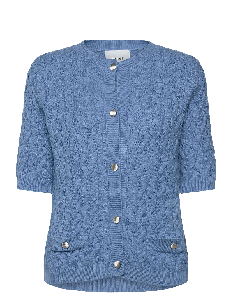 Minus - MSFilucca Knit Cardigan - cardigans - parisian blue - 0