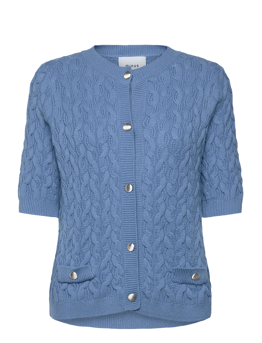 Minus - MSFilucca Knit Cardigan - gebreide vesten - parisian blue - 1