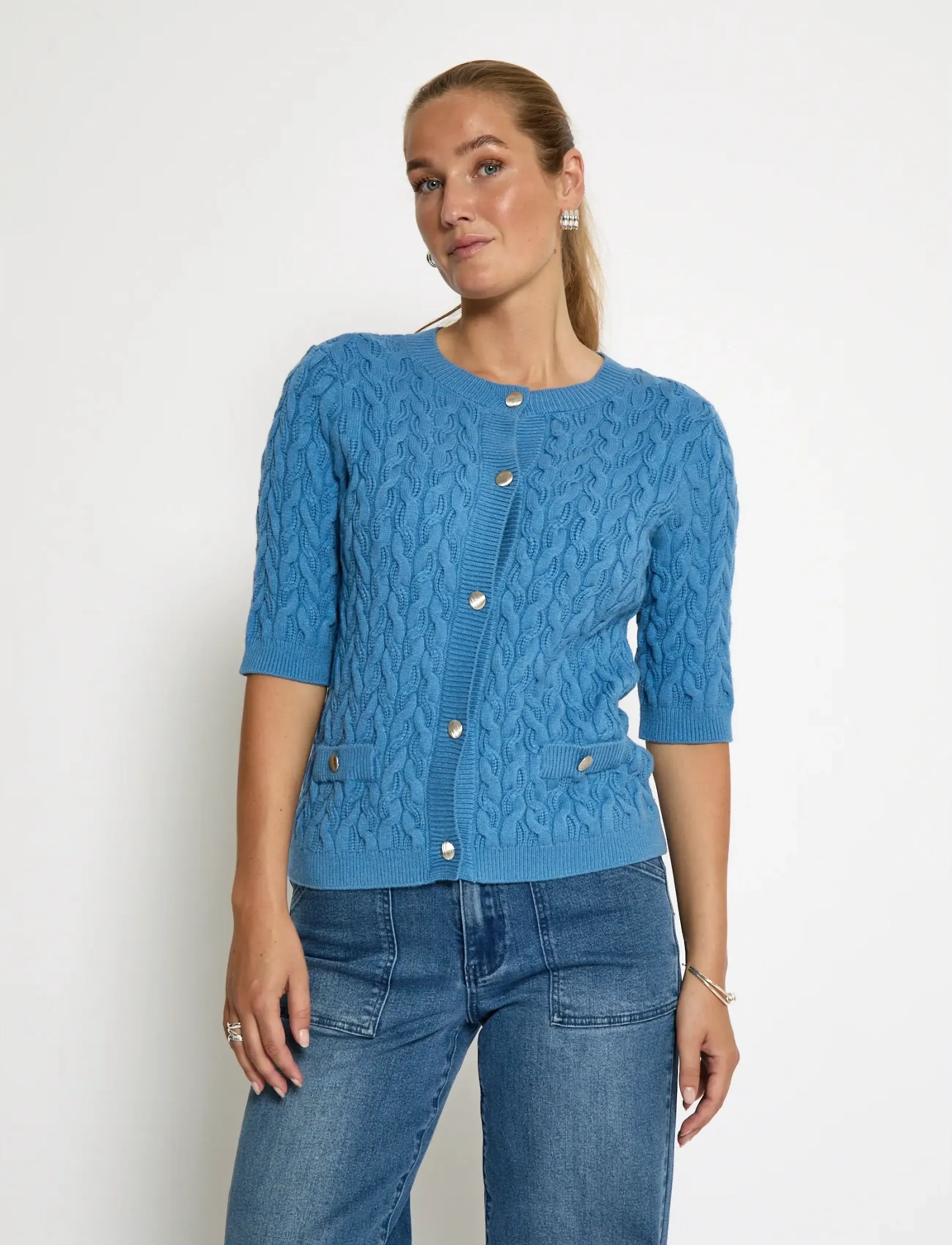 Minus MSFilucca Knit Cardigan - Knitwear - PARISIAN BLUE / blue