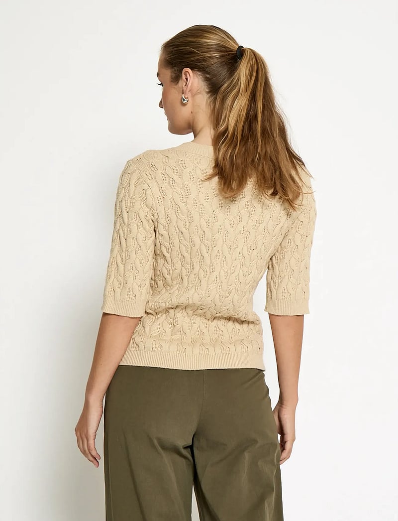 Minus - MSFilucca Knit Cardigan - cardigans - sand gray - 3