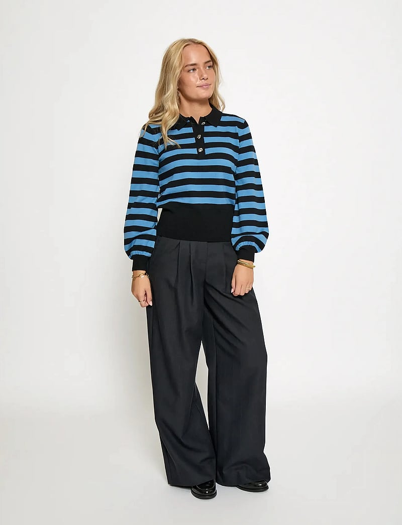 Minus - MSAliana Knit Pullover - pullover - parisian blue stripe - 4
