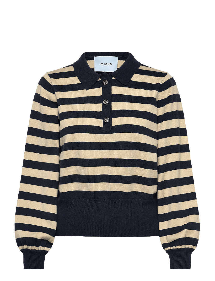 Minus - MSAliana Knit Pullover - pullover - sky captain stripe - 1