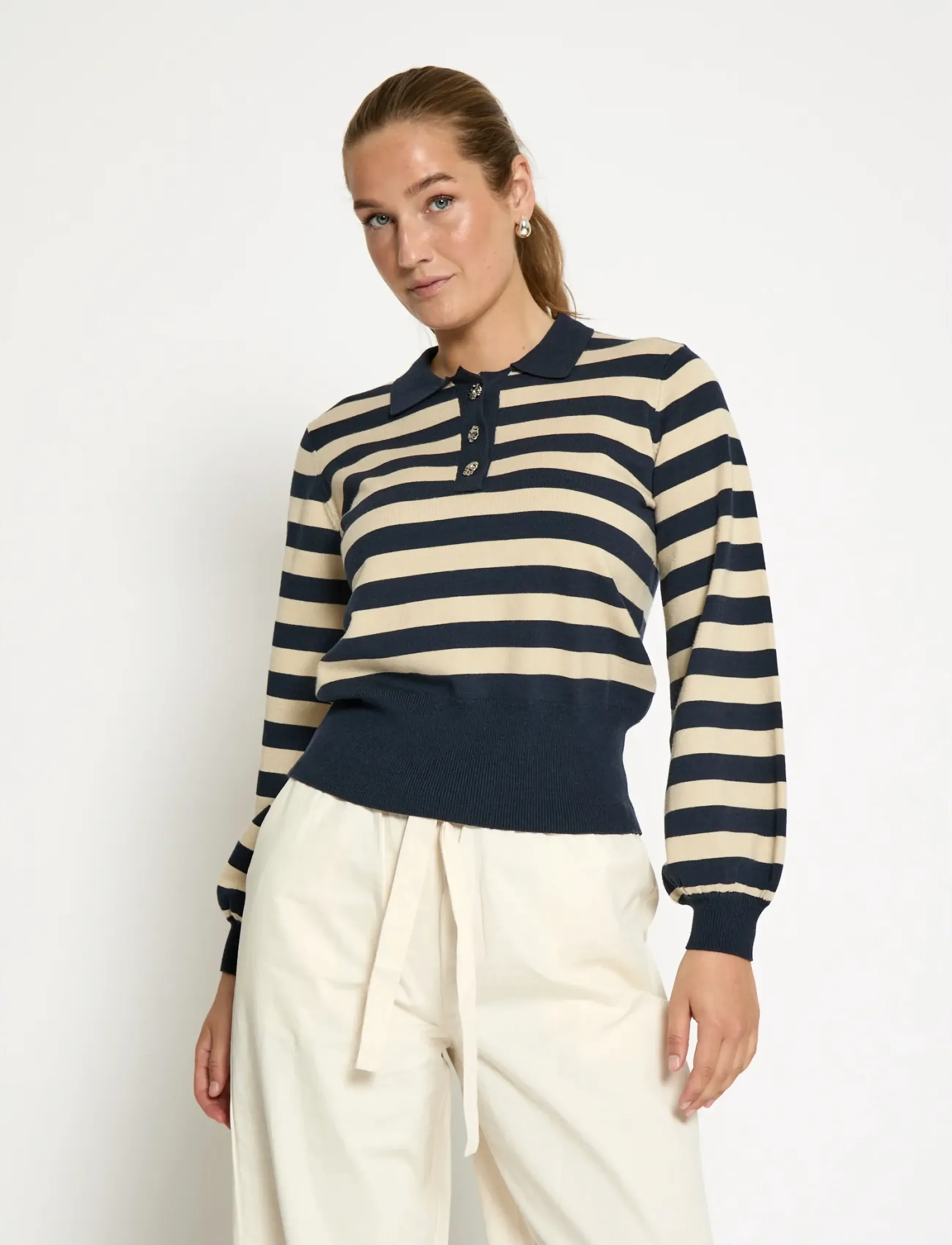 Minus Msaliana Knit Pullover, M, Knitwear, Mehrfarbig/gemustert - Jumpers, Frauen