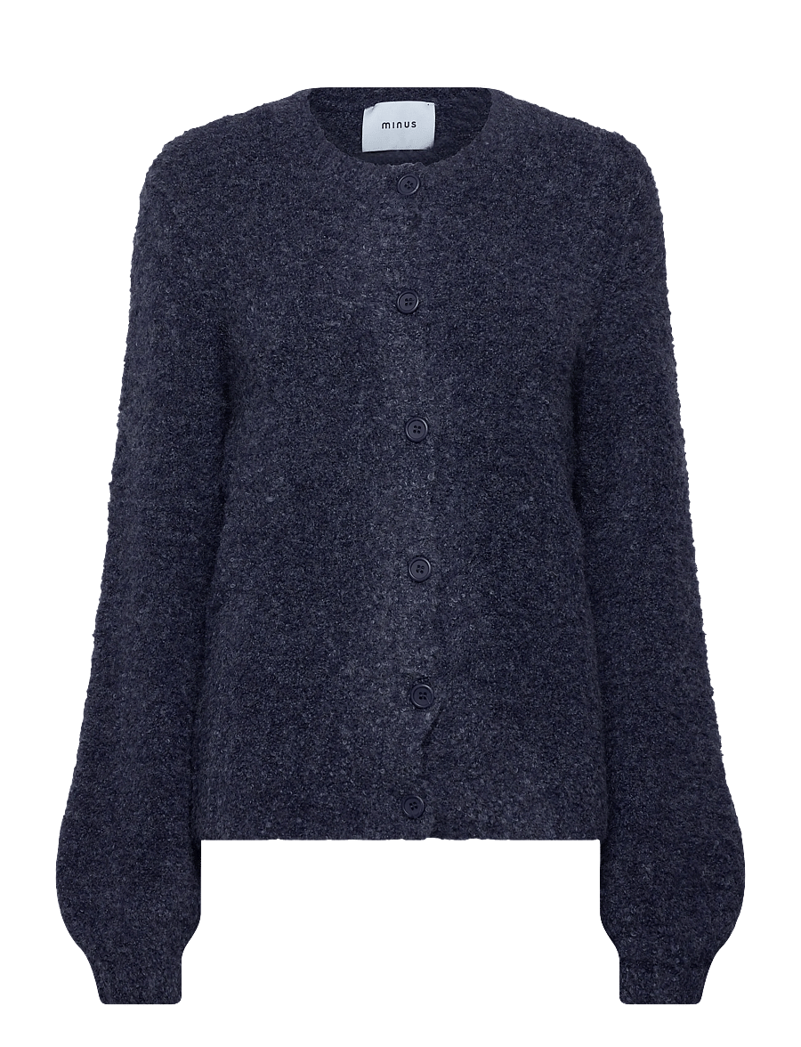 Minus - MSJennie GRS Knit Cardigan - kardiganid - sky captain - 0