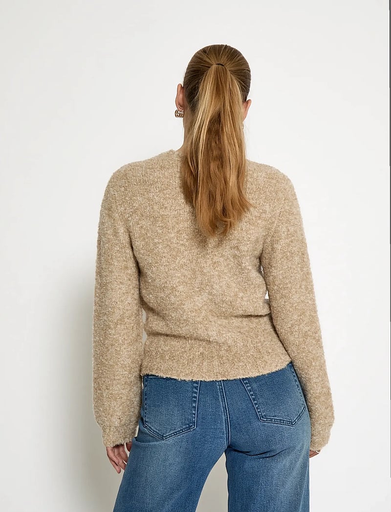 Minus - MSJennie GRS Knit Cardigan - cardigans - tan melange - 3