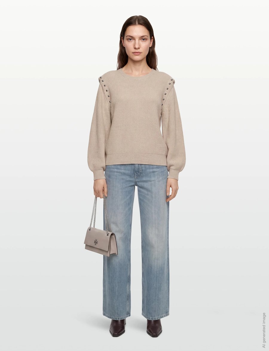 Minus - MSKatharina Knit Pullover - pullover - sand gray - 0