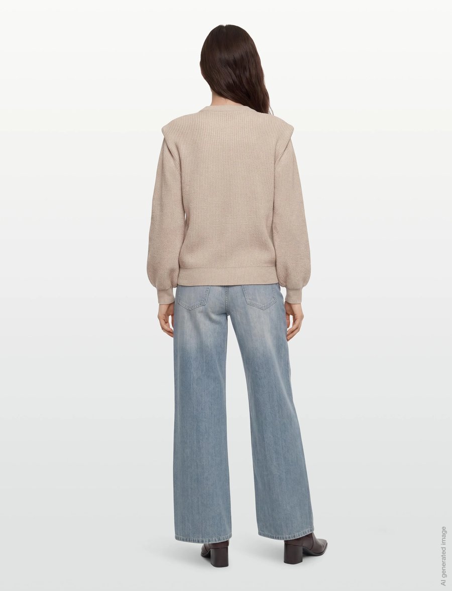 Minus - MSKatharina Knit Pullover - pullover - sand gray - 4