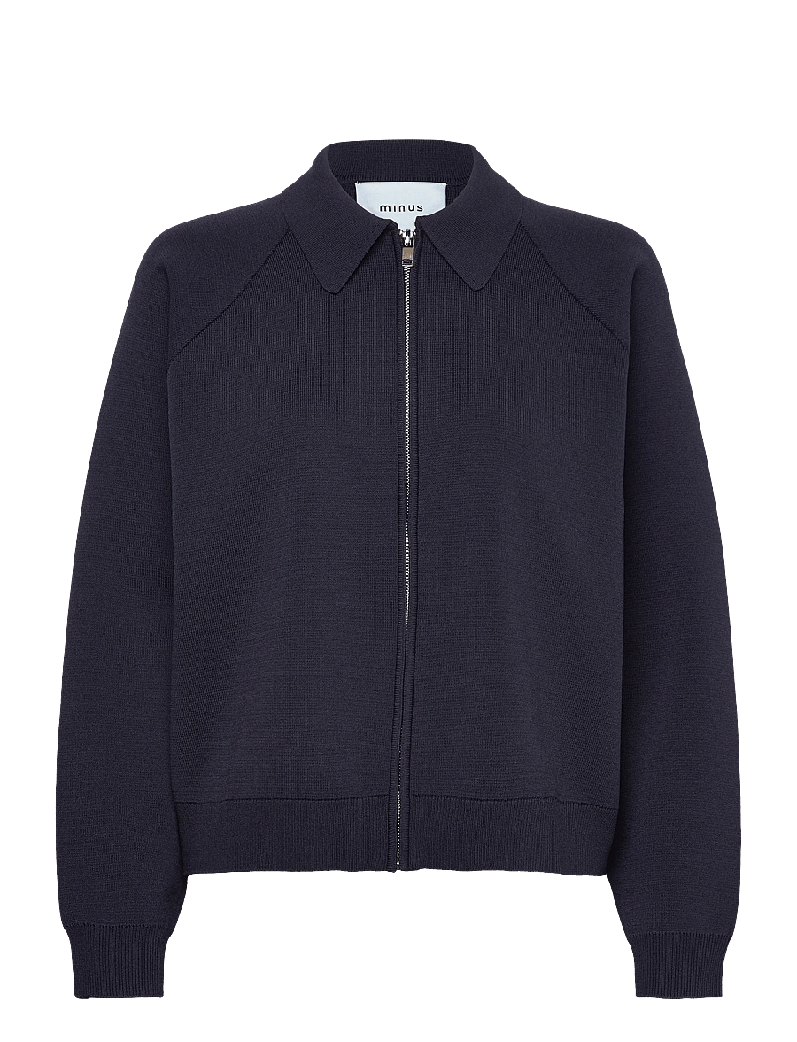 Minus - MSKristi Knit Cardigan - strickjacken - sky captain - 1
