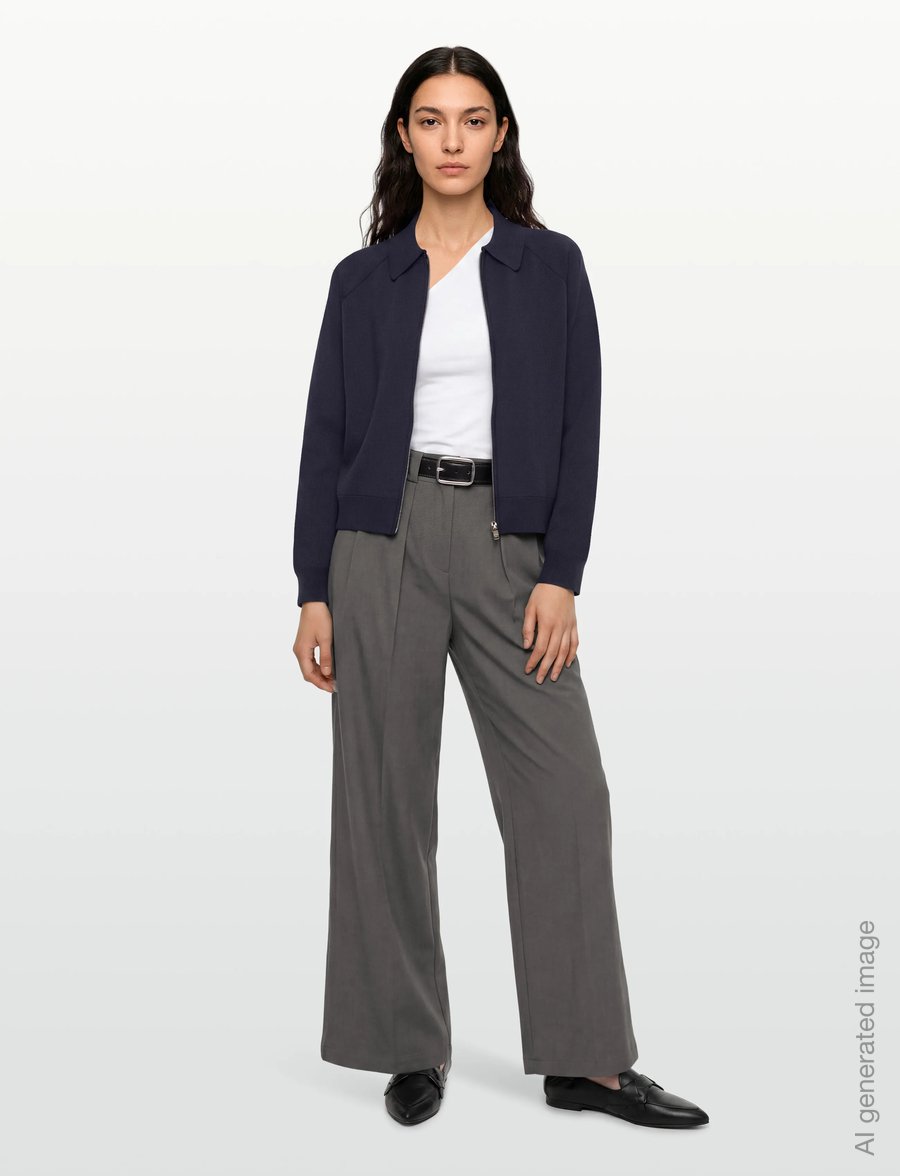 Minus - MSKristi Knit Cardigan - strickjacken - sky captain - 0