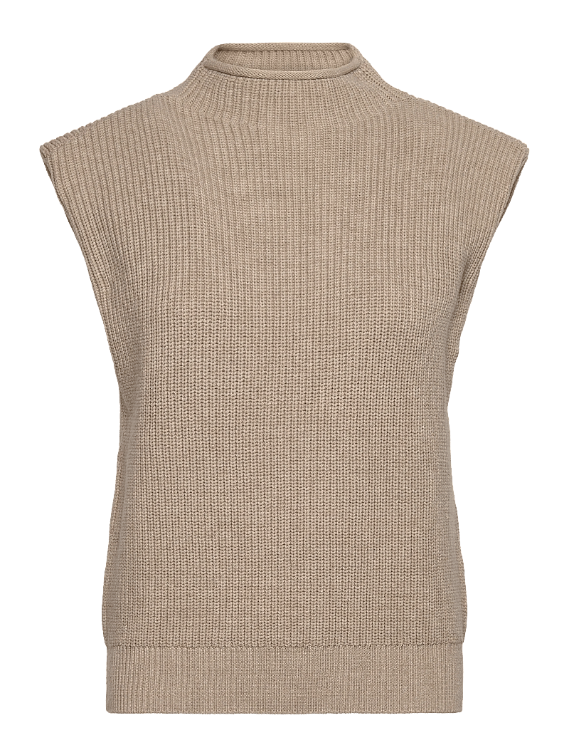 Minus - MSNaomi Knit Vest - kootud vestid - string grey - 0