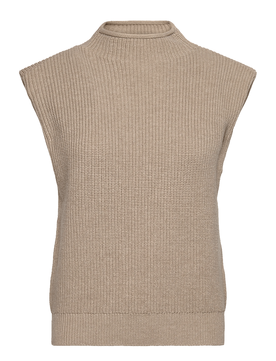 Minus - MSNaomi Knit Vest - gebreide vesten - string grey - 1