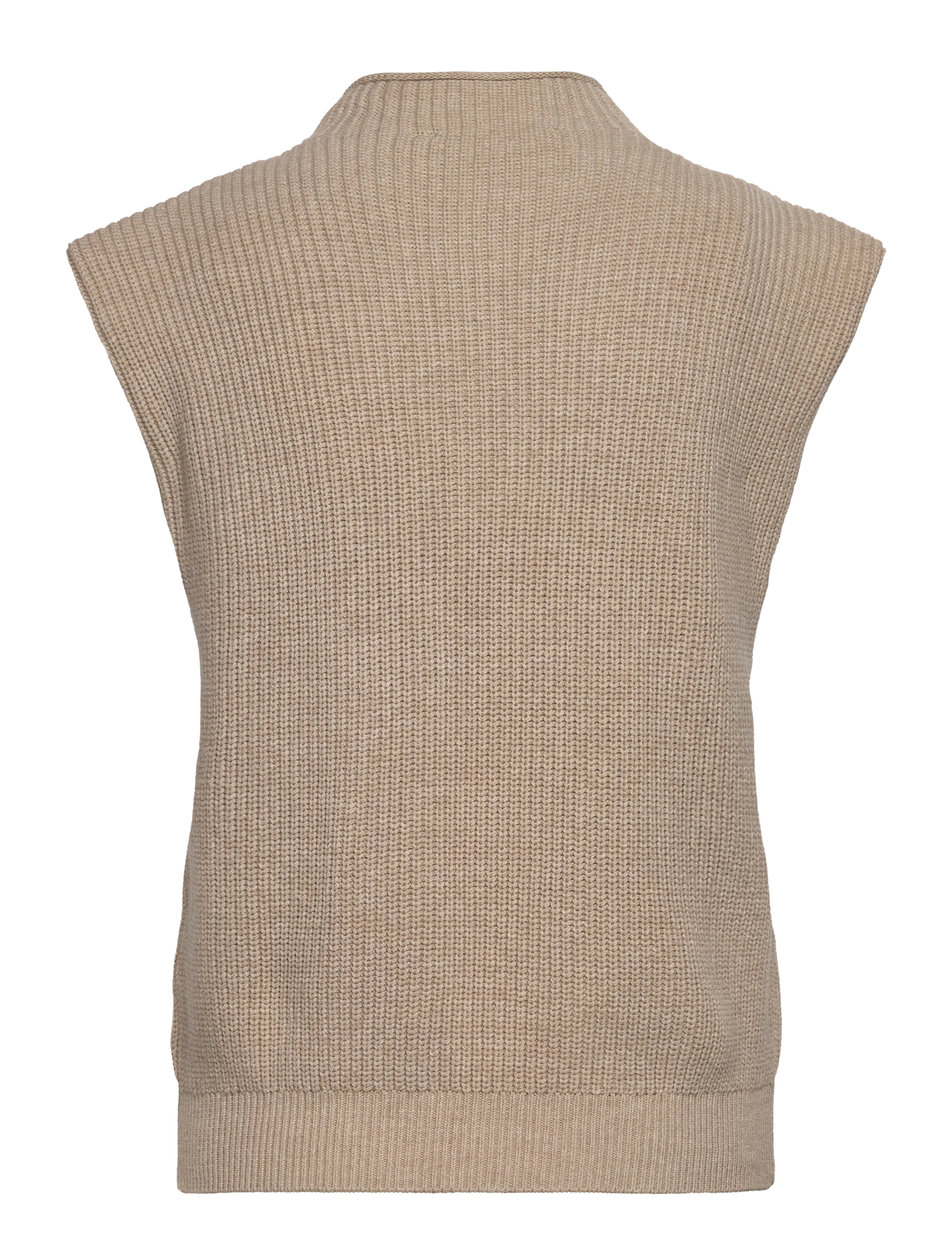 Minus - MSNaomi Knit Vest - strikveste - string grey - 1
