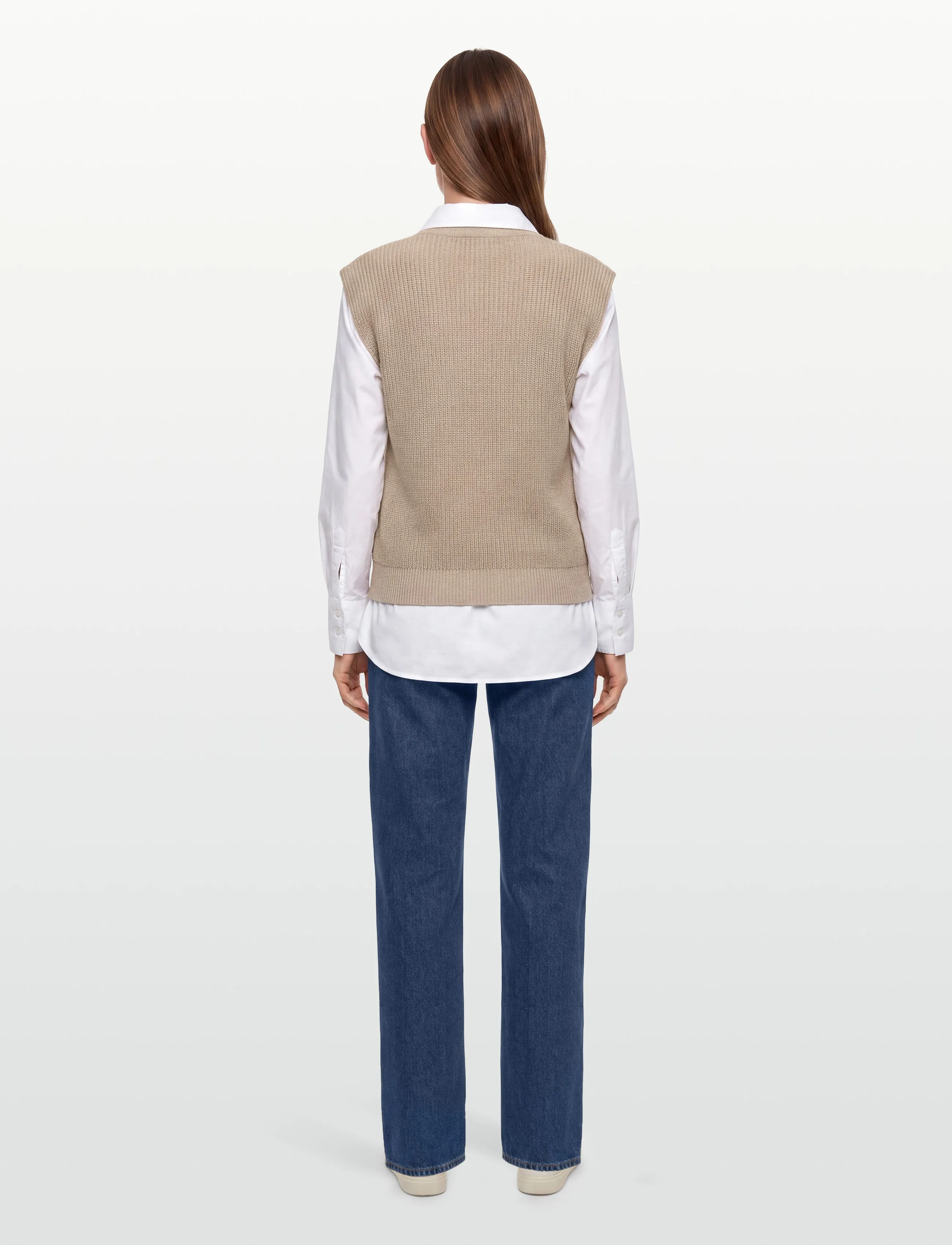 Minus - MSNaomi Knit Vest - knitted vests - string grey - 4