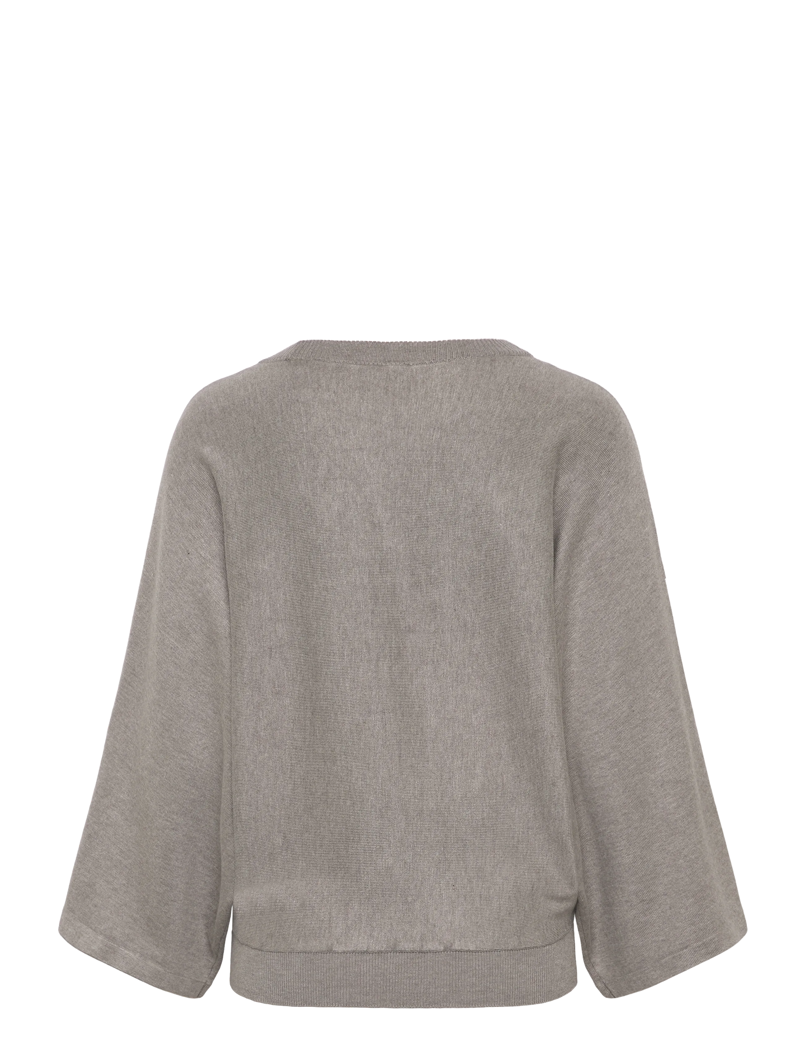 Minus - MSTess Knit T-Shirt - trøjer - string melange - 2