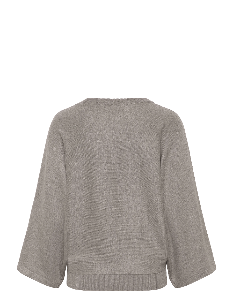 Minus - MSTess Knit T-Shirt - kampsunid - string melange - 2