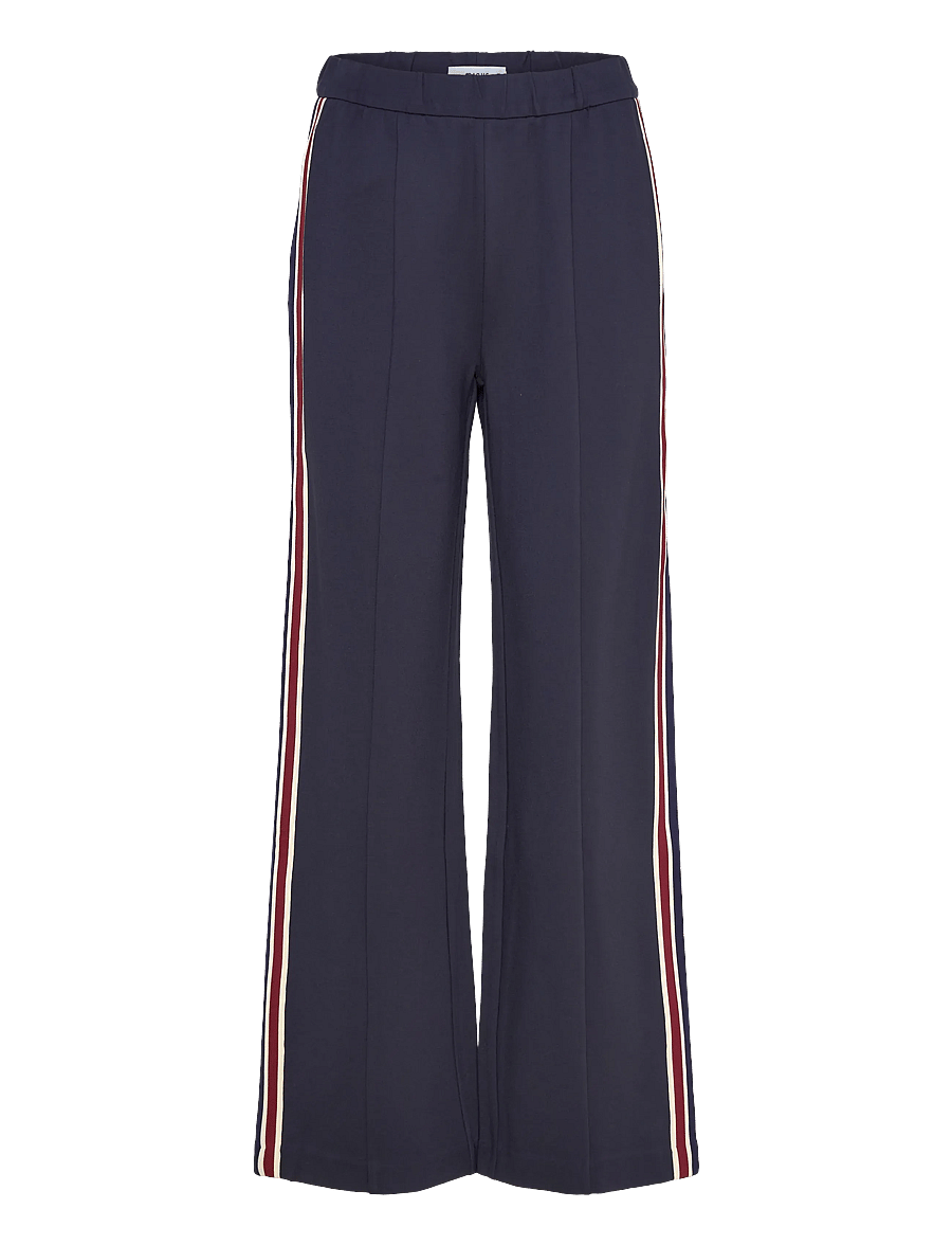Minus - MSMarabella Mid Waist Pant - hosen mit weitem bein - sky captain - 1
