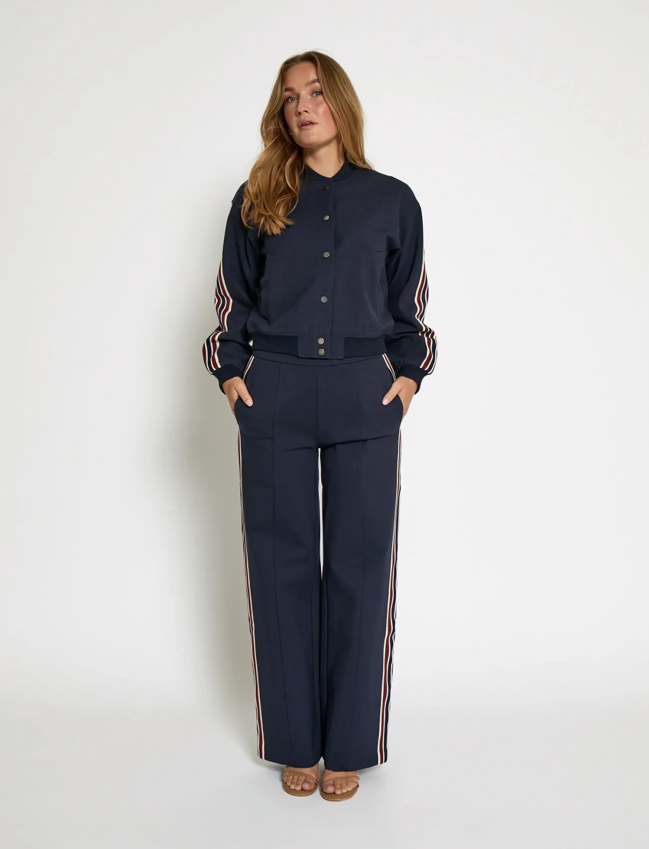 Minus MSMarabella Mid Waist Pant - Officewear - SKY CAPTAIN / navy