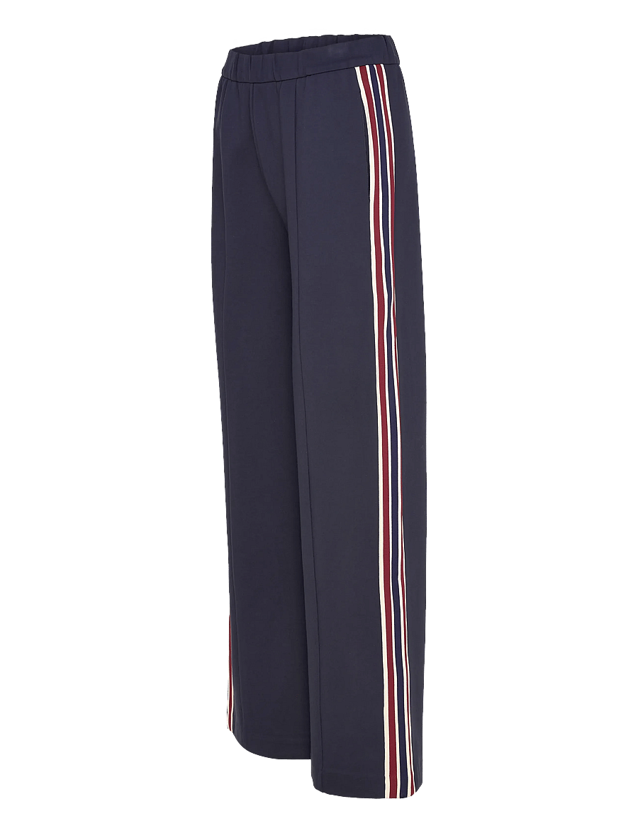 Minus - MSMarabella Mid Waist Pant - hosen mit weitem bein - sky captain - 3